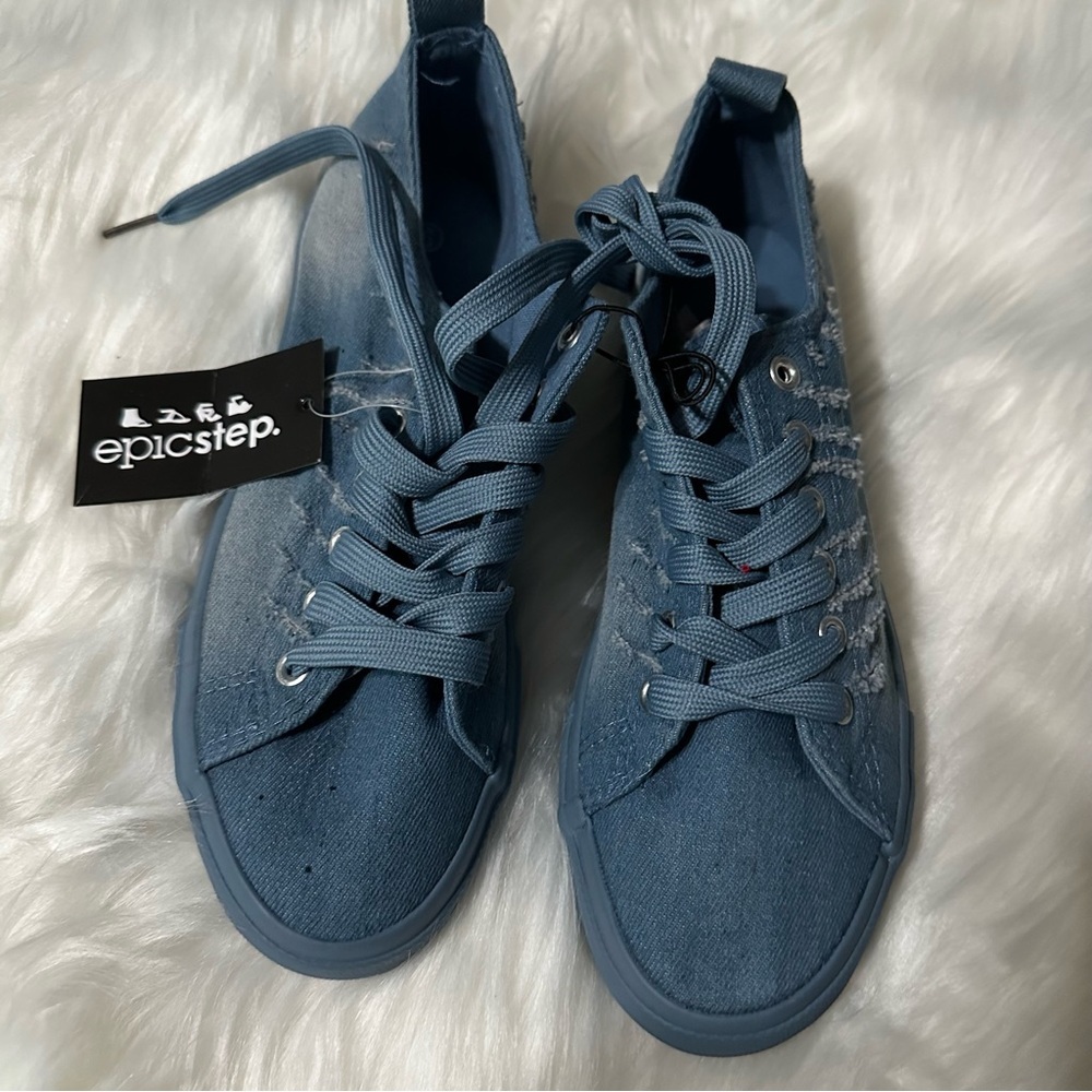 Epic Step Blue Denim Sneakers